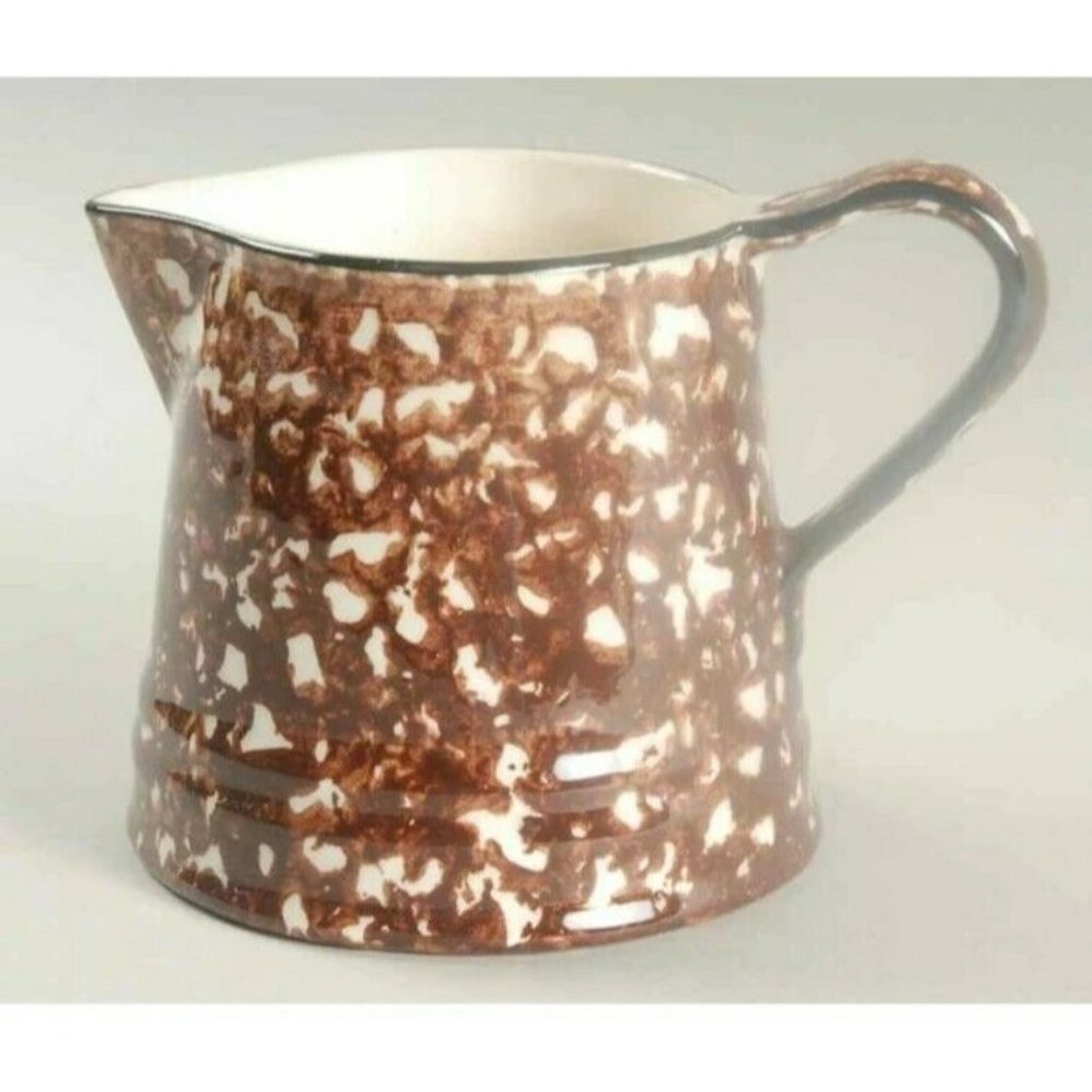 Stangl Brown Pottery Town and Country Spongeware C